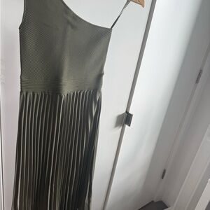 Ted Baker London Olive One-Shoulder Dress